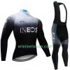 Fietskleding (Fietsshirt Lange Mouw + Lange Koersbroek) 2019 TEAM INEOS N003